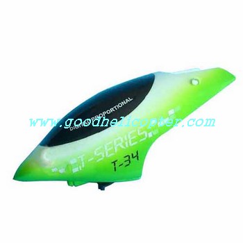 mjx-t-series-t34-t634 helicopter parts head cover (green color)